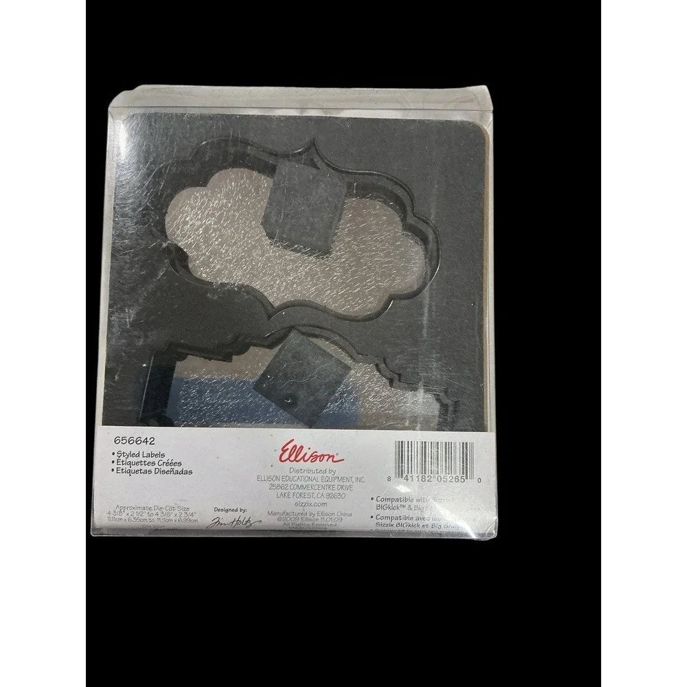 Sizzix Jim Holtz Alterations Movers & Shapers Styled Labels BIGZ Die #656642